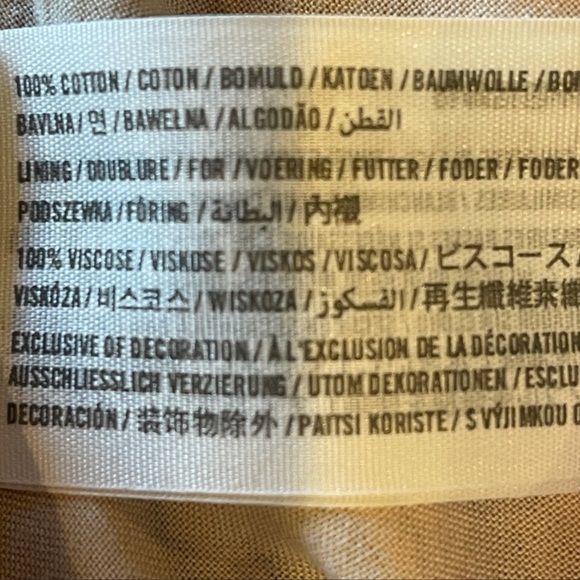 Hollister Blue & Tan Chevron Striped A-Line Mini Skirt, Size 3 - Picture 9 of 9